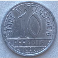 Германия Ваттеншайд 10 пфеннигов 1920 г. Нотгельд