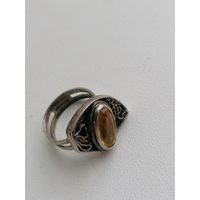 Кольцо, оригинальный дизайн, металл - серебро, Индия? Торги с Рубля