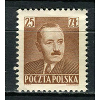 Польша - 1950 - Президент Болеслав Берут 25Zt - [Mi.552] - 1 марка. MNH.  (Лот 24JR)-T3P19