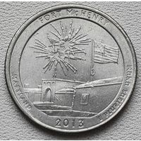 США 25 центов (квотер) 2013 P Fort McHenry Maryland