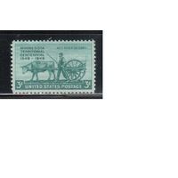 США-1949, (Мих.594),  *   , Миннесота,  (одиночка)