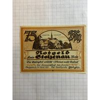 75 пфеннингов (нотгельды) г. Германия.