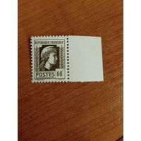 1944-45 Франция колония Алжир Французский Комитет Национального Освобождения Марианна чистая клей MNH** (5-3)