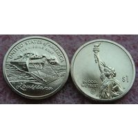 РОЖДЕСТВЕНСКАЯ РАСПРОДАЖА. США.1 доллар 2023г. Серия Инновации. "Десантная лодка Хиггинса. Луизиана".