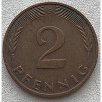 Германия 2 пфеннига 1982 г. G