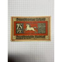 Нотгельд 75 пфеннигов -2712