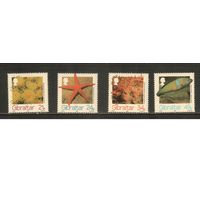Гибралтар-1994(Мих.696-699) , **    , Морская фауна ,Рыбы,(полная серия)