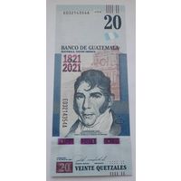 Гватемала 20 кетцалей 2020 года UNC