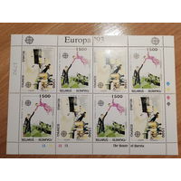 Беларусь 1993 Европа Шагал блок и малый лист (можно раздельно)