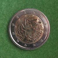 Испания 2 евро 2022 "35 лет программы Erasmus" UNC из ролла.