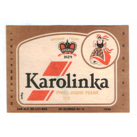 Этикетка пива Karolinka Польша П734