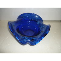 Ваза Конфетница. Кобальтовое Стекло