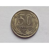 Чили 50 сентаво 1975 г.