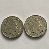 Великобритания 10 пенсов 2013/2014г