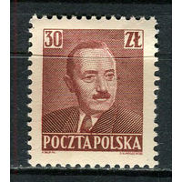 Польша - 1950 - Президент Болеслав Берут 30Zt - [Mi.553] - 1 марка. MNH.  (Лот 25JR)-T3P19