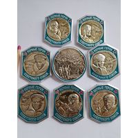 Комплект значков. 50 лет Челюскинской эпопее. Первые герои Советского Союза.