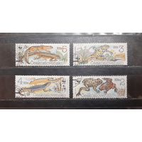 Чехословакия. 1989 год. Фауна. Земноводные, пресмыкающиеся (1084)