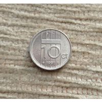 Werty71 Нидерланды 10 центов 1991