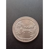 25 центов США 2011 г. D - Рекреационная зона Чикасо (Оклахома)