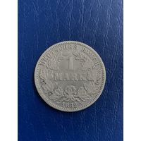 Германия 1 марка 1882 G - Карлсруэ