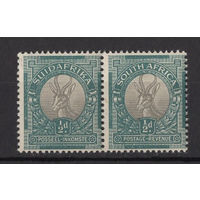 Южная Африка 1948 ** Газель, сцепка 2 марки (SG 126), Британские колонии