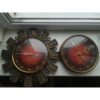Часы настенные без олимпийской символики в рабочем состоянии, другие на запчасти.