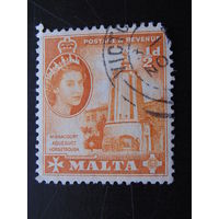 Мальта 1956 г.  Королева Елизавета II.
