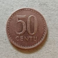 Литва 50 сентов 1991 год, KM# 90, ю