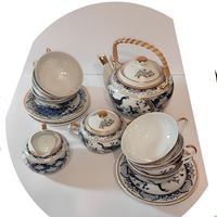 Чайный сервиз. Павлины. Комплект.