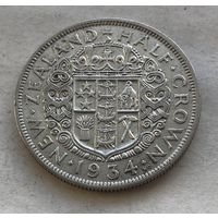 Новая Зеландия 1/2 кроны 1934 Георг V - серебро 0,500, неплохая!