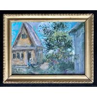 Исаенок Н.И. "Лето в Черневичах", 2000 г. Холст, масло. Размеры: 30х40 см.