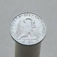 Ватикан 5 лир 1973