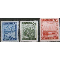 3 марки из серии 1945г. Австрия "Ландшафты" MNH