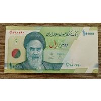 Werty71 Иран 10000 риалов 2019 UNC банкнота 2018 2021 Аятолла Хомейни