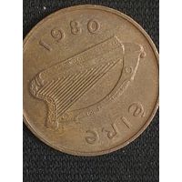 2 пенни ирландия 1980