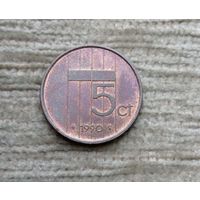 Werty71 Нидерланды 5 центов 1990