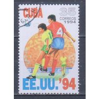 [1151] Куба 1994. Спорт.Футбол.Чемпионат мира. Гашеная марка. 3