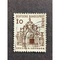 Германия 1964. Берлин. Здания Германии 12 века. Галерея стен Цвингера, Дрезден