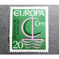 Марка Германия 1966 год Европа СЕРТ
