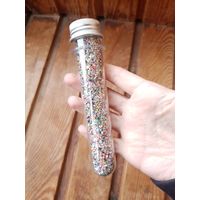 Емкость колба с декоративными блестками, глиттером