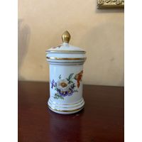 Баночка Чайница Букет в стиле Мейссен W. Germany Германия Alka 50-