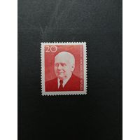 ГДР 1959 Марка "К 83-летию со дня рождения Президента Вильгельма Пика" (чистая**) Mi.673 каталог 0.60 евро