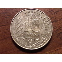 Франция 10 сантимов 1995