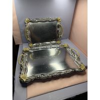 Поднос виноград ,металл 2 шт