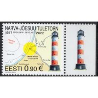 Эстония 2022. Маяк Нарва-Йыэсуу. Карта. 1 марка (868)