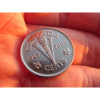 5 центов, 2005, 60 лет Победы. Канада.