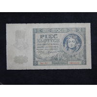 Польша 5 злотых 1941г.