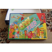 Немецкая редкая настольная игра "inter nationes spel feld"+ пазлы из 90-х