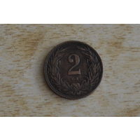 Венгрия 2 филлера 1908