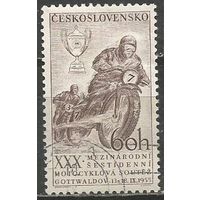 Чехословакия. Мотоспорт. Международный турнир. 1955г. Mi#933.